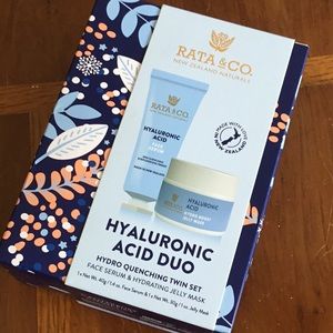 Rata & Co. New Zealand Naturals Hyaluronic acid mask and face serum gift set